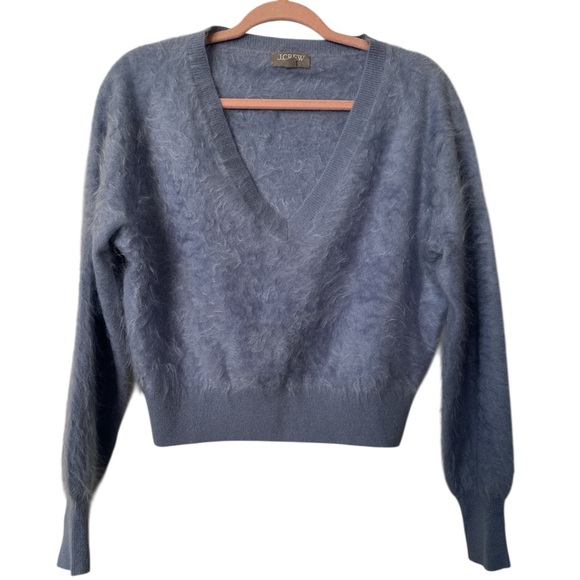 J. Crew Brushed Cashmere V-Neck Sweater - Picture 2 of 9